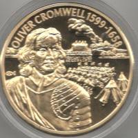 (2004) Монета Восточно-Карибские штаты 2004 год 2 доллара "Оливер Кромвель"  Позолота Медь-Никель  P